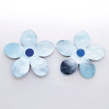 Charger l'image dans la galerie, Boucles d'oreilles en cuir •RITA• bleues