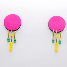 Charger l'image dans la galerie, Boucles d'oreilles en cuir •MINI-SUNI• multicolores