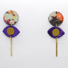 Charger l'image dans la galerie, Boucles d'oreilles en cuir •POTENCO• à motifs