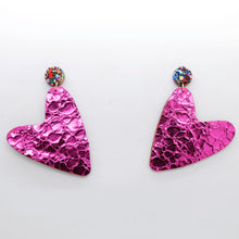 Charger l'image dans la galerie, Boucles d'oreilles en cuir •AMÕR• roses