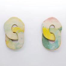 Charger l'image dans la galerie, Boucles d'oreilles en cuir •DAGDA• pastel