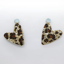 Charger l'image dans la galerie, Boucles d'oreilles en cuir •AMÕR• à paillettes