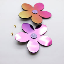 Charger l'image dans la galerie, Boucles d'oreilles en cuir •RITA• sunset