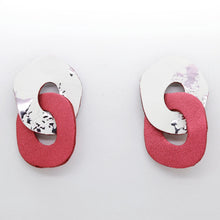 Charger l'image dans la galerie, Boucles d'oreilles en cuir •DAGDA• bicolores