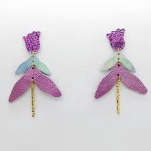 Charger l'image dans la galerie, Boucles d'oreilles en cuir •FULIA• pastel