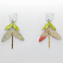Charger l'image dans la galerie, Boucles d'oreilles en cuir •FULIA• bicolores