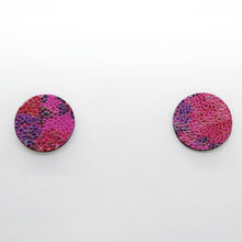 Charger l'image dans la galerie, Boucles d'oreilles en cuir •MINI-SUNI• à écailles