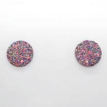 Charger l'image dans la galerie, Boucles d'oreilles en cuir •MINI-SUNI• à paillettes