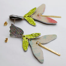 Charger l'image dans la galerie, Boucles d'oreilles en cuir •FULIA• bicolores
