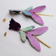 Charger l'image dans la galerie, Boucles d'oreilles en cuir •FULIA• pastel