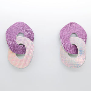 Boucles d'oreilles •DAGDA• parmes