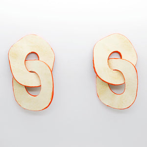 Boucles d'oreilles •DAGDA• beiges