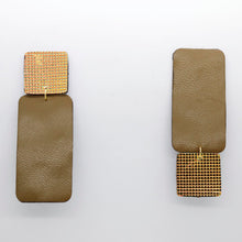 Charger l&#39;image dans la galerie, Boucles d&#39;oreilles •GYNE• kaki