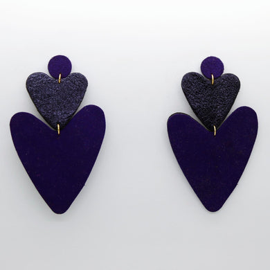 Boucles d'oreilles •BELLÄ• violettes