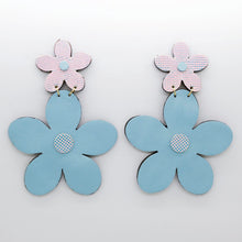 Charger l&#39;image dans la galerie, Boucles d&#39;oreilles •FLORBA• bleues