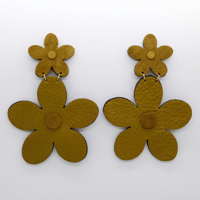 Boucles d'oreilles •FLORBA• kaki