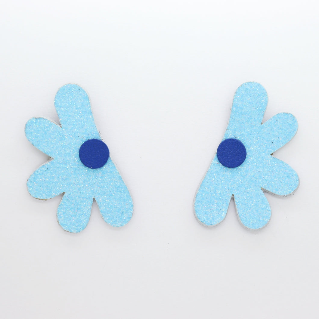 Boucles d'oreilles •AUBA• bleues