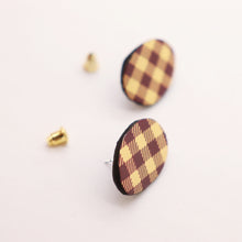 Charger l&#39;image dans la galerie, Boucles d&#39;oreilles •GRETA• à carreaux
