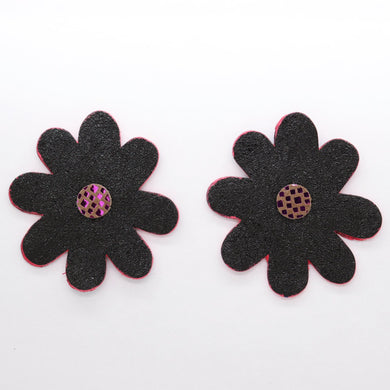 Boucles d'oreilles •DOUA• Noires