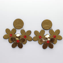 Charger l&#39;image dans la galerie, Boucles d&#39;oreilles •NINI• mordorées
