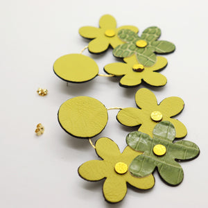 Boucles d'oreilles •NINI• jaunes