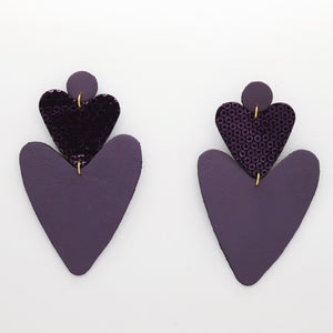 Boucles d'oreilles •BELLÄ• violettes