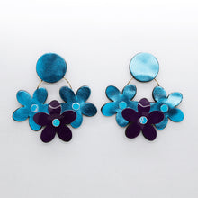 Charger l&#39;image dans la galerie, Boucles d&#39;oreilles •NINI• Bleues
