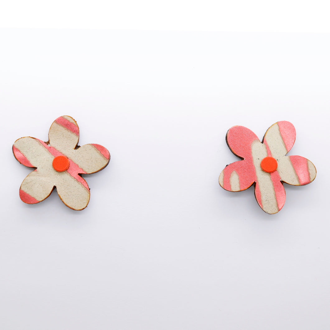 Boucles d'oreilles •ARIE• à motifs