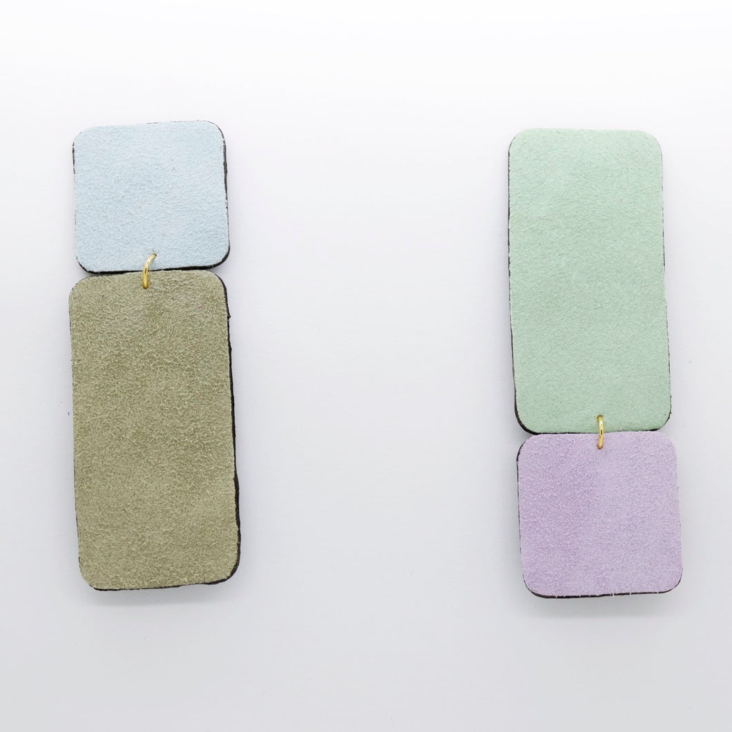 Boucles d'oreilles •GYNE• pastel