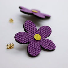 Charger l&#39;image dans la galerie, Boucles d&#39;oreilles •ARIE• violettes