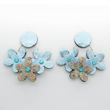 Charger l&#39;image dans la galerie, Boucles d&#39;oreilles •NINI• bleues