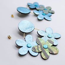 Charger l&#39;image dans la galerie, Boucles d&#39;oreilles •NINI• bleues