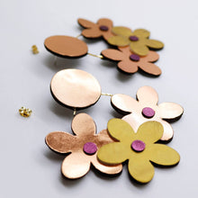 Charger l&#39;image dans la galerie, Boucles d&#39;oreilles •NINI• cuivrées