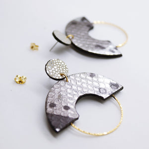 Boucles d'oreilles •GRACIEUSES• argentées