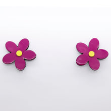 Charger l&#39;image dans la galerie, Boucles d&#39;oreilles •ARIE• violettes