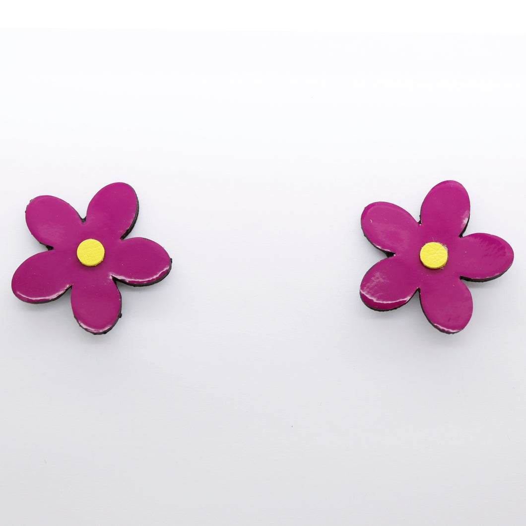 Boucles d'oreilles •ARIE• violettes