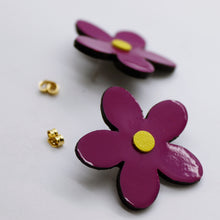 Charger l&#39;image dans la galerie, Boucles d&#39;oreilles •ARIE• violettes