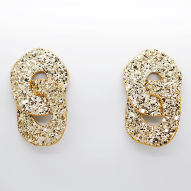 Boucles d'oreilles •DAGDA• à paillettes