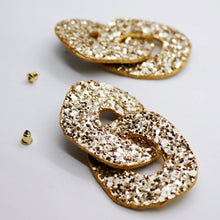 Charger l&#39;image dans la galerie, Boucles d&#39;oreilles •DAGDA• à paillettes