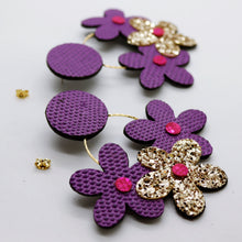 Charger l&#39;image dans la galerie, Boucles d&#39;oreilles •NINI• violettes