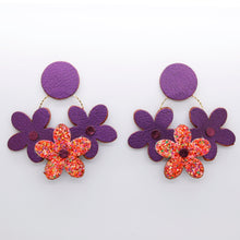 Charger l&#39;image dans la galerie, Boucles d&#39;oreilles •NINI• violettes