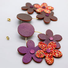 Charger l&#39;image dans la galerie, Boucles d&#39;oreilles •NINI• violettes
