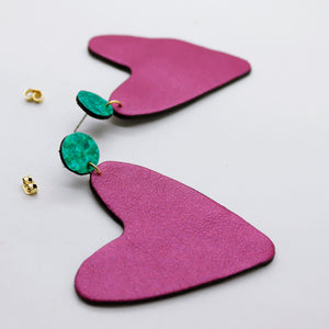 Boucles d'oreilles •AMÕR• roses
