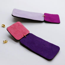 Charger l&#39;image dans la galerie, Boucles d&#39;oreilles •GYNE• parmes
