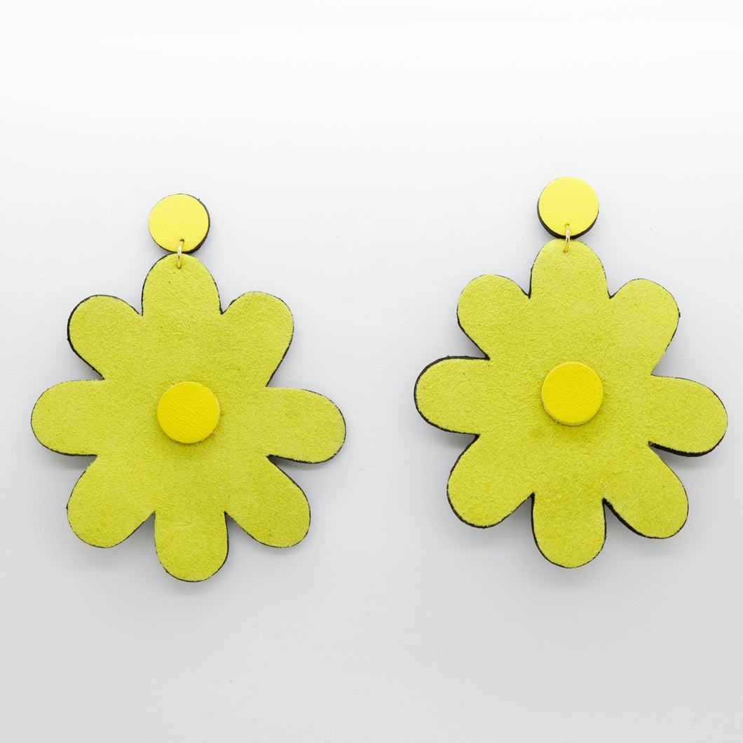 Boucles d'oreilles •SAINTA• jaunes