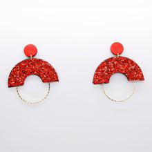 Charger l&#39;image dans la galerie, Boucles d&#39;oreilles •GRACIEUSES• à paillettes