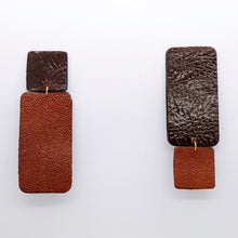 Charger l&#39;image dans la galerie, Boucles d&#39;oreilles •GYNE• marrons