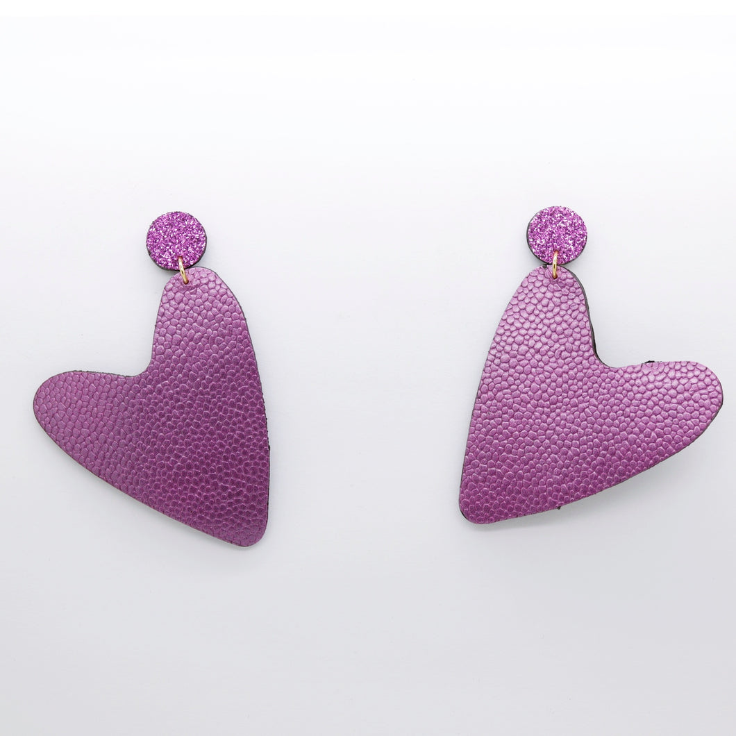 Boucles d'oreilles •AMÕR• parmes