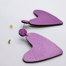 Charger l&#39;image dans la galerie, Boucles d&#39;oreilles •AMÕR• parmes