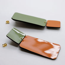 Charger l&#39;image dans la galerie, Boucles d&#39;oreilles •GYNE• bicolores
